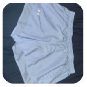 Under Armour fly by Light Blue Athletic Shorts